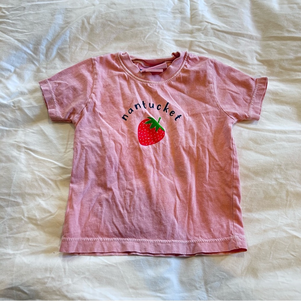 Kid / Nantucket strawberry shirts 6M